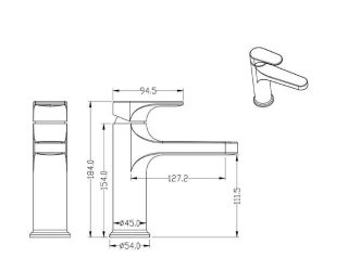 Смеситель для раковины Boheme Spectre 451-MG золото матовое